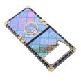 thumbnail image 1 of Foldable Phone Case, Retro Flower Design TPU PC Protective Cover with Anti Slip and Wear Proof Compatible with Z Flip 4 Flip 3, 1 of 7