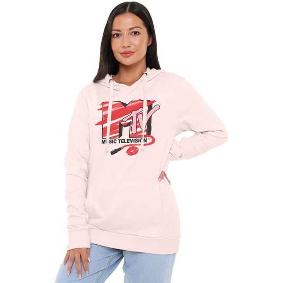 MTV Lipstick Filled Logo Women's Hoodie
