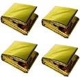 thumbnail image 1 of Couverture d'Isolation Mylar d'Urgence pour Kit de Premiers Secours de Survie, Abri Militaire de Randonnée en Plein Air Camping Protection Tous Temps (Lot de 4), 1 of 5