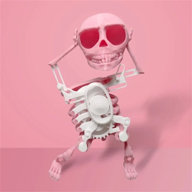 Dancing Skeleton Man Swinging Skeleton Toy Clockwork Printing Small Toy Decoration