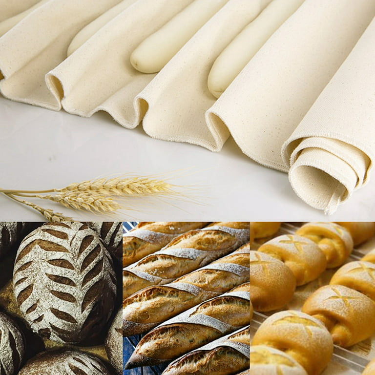 Eu Pure Cotton Pastry Cloth Baguettes Bread Towel, Large Bakers