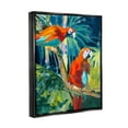 thumbnail image 3 of Stupell Industries Tropical Parrots in Jungle Animals & Insects Painting Black Floater Framed Art Print Wall Art, 17 x 21, 3 of 9