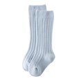 thumbnail image 1 of Calcetines de tubo medianos para bebé, calcetines de punto de color liso hasta la rodilla, 1 of 8