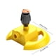 thumbnail image 3 of Aspersores de jardín Inserción en tierra Aspersor automático giratorio de 360°, ABS plástico amarillo, ajustable 90°-180°-360°, 8,3x7,9 pulgadas, rosca de 1/2", 1 paquete, 3 of 6