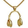 thumbnail image 1 of Stylish Music Earphone Pendant European Design Fashion Men's Accessory Statement Necklace, 1 of 6