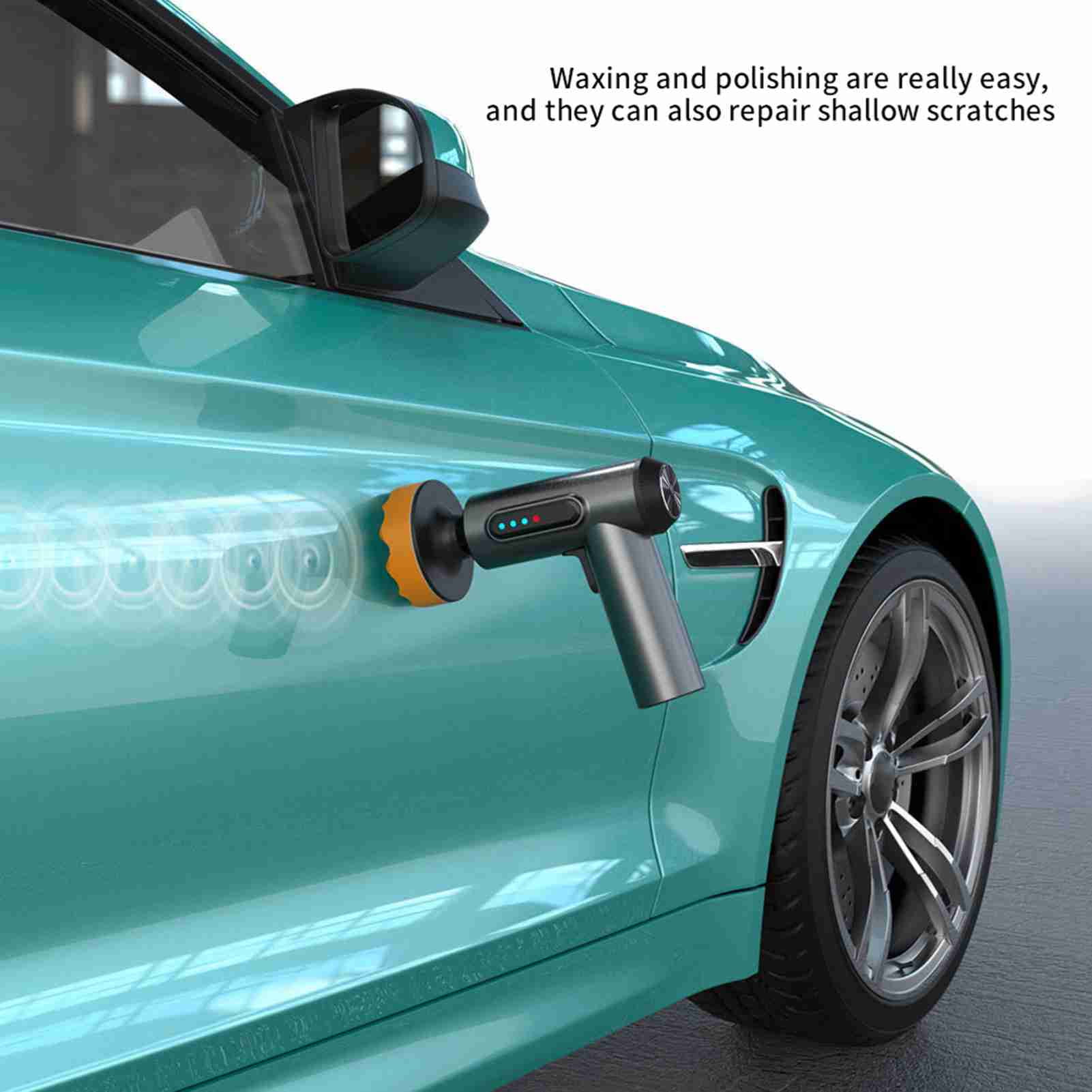 Car Polishing Machine, Cordless Buffer Polisher Kit USB Charging With Replaceable Polishing Disc For Car Paint Waxing Polishing Glass Polishing Floor Waxing