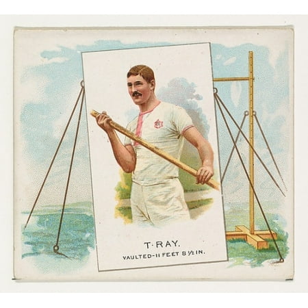 Champion Pole Vault T Ray Pole Vault from Worlds Champions Second Series (N43) for Allen & Ginter Cigarettes Poster Print (18 x 24) ()