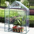 thumbnail image 1 of YAOMOBB Low Temperature Resistant Greenhouse Cover Waterproof Greenhouses Replacement Cover Thermal Insulation PE Cover with Door for Rainproof Protection, 1 of 7