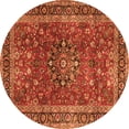 thumbnail image 1 of Ahgly Company Indoor Round Persian Orange Traditional Area Rugs, 6' Round, 1 of 1