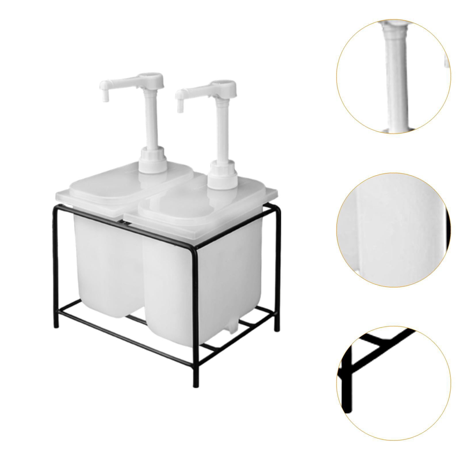 Baoblaze Sauce Dispenser s Syrup Dispenser for Catering Commercial Kitchens 2L 2 Bottle