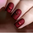thumbnail image 4 of YTTAL(Buy 2 Get 1 Free)Nude & White French Tip Short Square Press On Nails - 24PCS Reusable Fake Nails , Salon Quality Manicure Kit with Heart & V Design for Women, 4 of 11