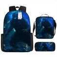 thumbnail image 1 of Godzilla Vs King Kong Schoolbag, Student Backpack, Godzilla Vs Kong Three-Piece Backpack-SHUNJING, 1 of 3