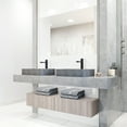 thumbnail image 5 of VIGO Tarragona Gothic Gray Concreto Stone 19 in. L x 14 in. W x 4 in. H Rectangular Vessel Bathroom Sink, 5 of 8