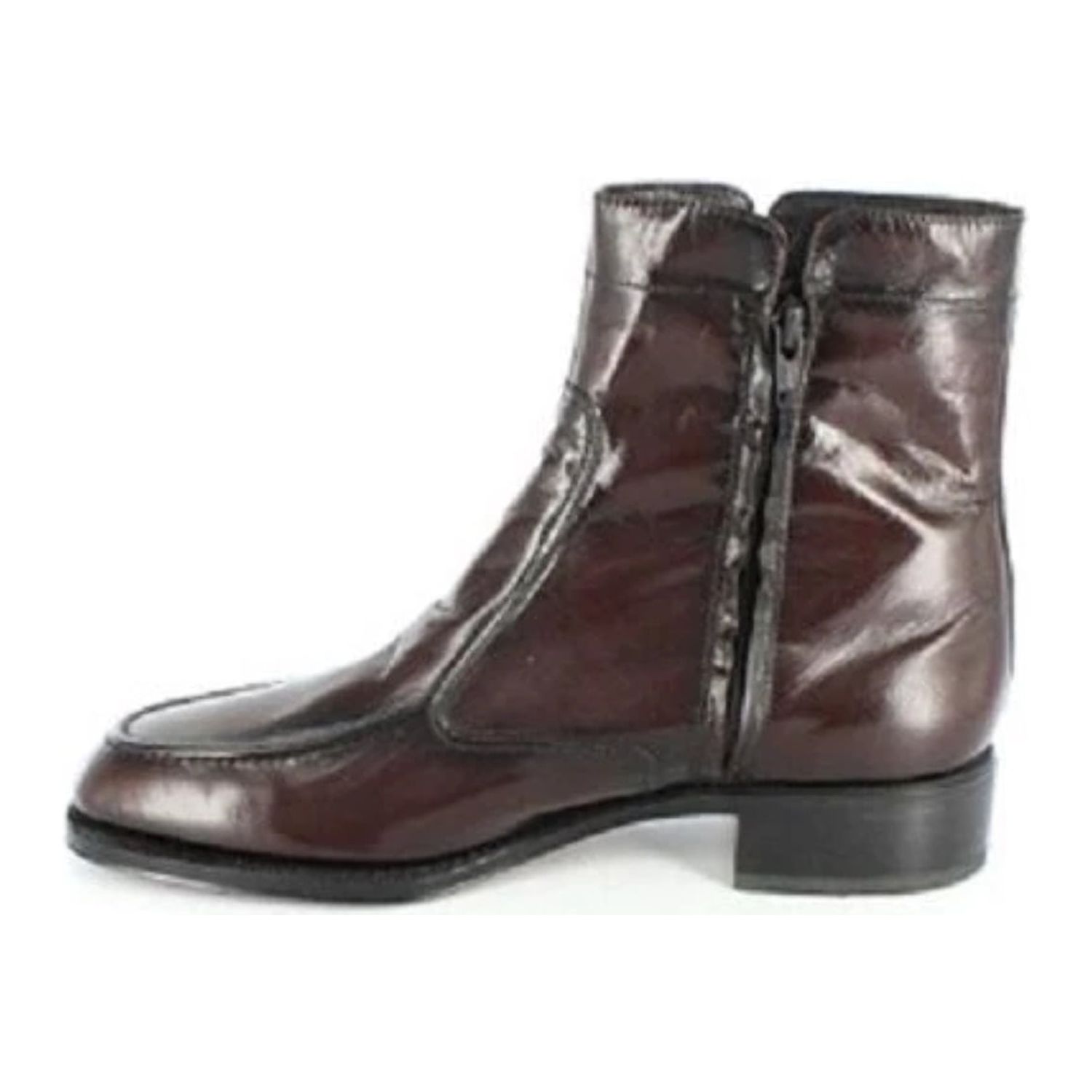Florsheim Regent 17074 Mens Black Cherry Boots Ankle Zip Size 8 3E Florsheim Essex Boot Mens Shoes Black Cherry Leather Side  main image 3