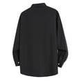 thumbnail image 3 of Bcfgryg Autumn Trend Solid Color Shirt Men's Casual Loose Tops Slim Fit Dress Shirts Men Black, 3 of 3