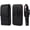 6.5 INCH, variant on Cell Phone Belt Clip Bag Leather, Mobile Phone Blet Pouch Mens, Universal Waterproof Leather Smartphone Belt Loop Holster with Card Holder Carabiner Hook Wallet Purse Pocket for Outdoor Sport Travel