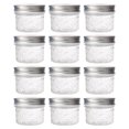 thumbnail image 1 of 12-Piece 100ml Diamond-Shaped Glass Storage Jars Set - Transparent Airtight Containers for Jam, Yogurt, Honey & More - Small Mason Jar Style Food Storage Bottles with Secure Seal - 70×58mm Size, 1 of 6