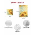 thumbnail image 6 of Sunflower Hand Towels Set, Waffle Weave Kitchen Towels 2 Pieces, Yellow Spring Floral Botanical Microfiber Hair Face Bath Tea Towel Absorbent Quick Drying Cleaning Dish Cloths 15.7"x23.6", 6 of 7
