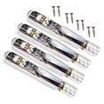 thumbnail image 2 of Xuanheng Headless Electric Guitar Bridge & Tailpiece Set Single Saddle Metal Spare Parts Guitar Parts Guitars Modification Accessories silver 4strings, 2 of 8