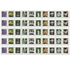 Wild Orchids Strip of 50 USPS First Class Forever Postage Stamps Flower Birthday Anniversary Wedding Celebration (50 Stamps)