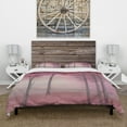 thumbnail image 2 of Designart 'Pink Forest' Cottage Duvet Cover Set, 2 of 4