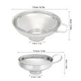 thumbnail image 2 of HURRISE Entonnoir de Mise en Conserve, 2 Pcs Entonnoir de Mise en Conserve en Acier Inoxydable à Grand Ouverture Accessoires de Cuisine, Entonnoir en Acier Inoxydable, 2 of 8