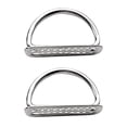 thumbnail image 2 of Thinsony Stainless Steel Dive Weight Belt Keeper D Rings for 5cm Webbing Strong and Resilient Style A 1Set, 2 of 6