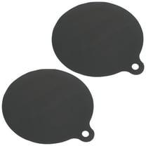 Homoyoyo Heat-Resistant Silicone Mat Black Nonstick Nonslip Kitchen Protection 2Pcs