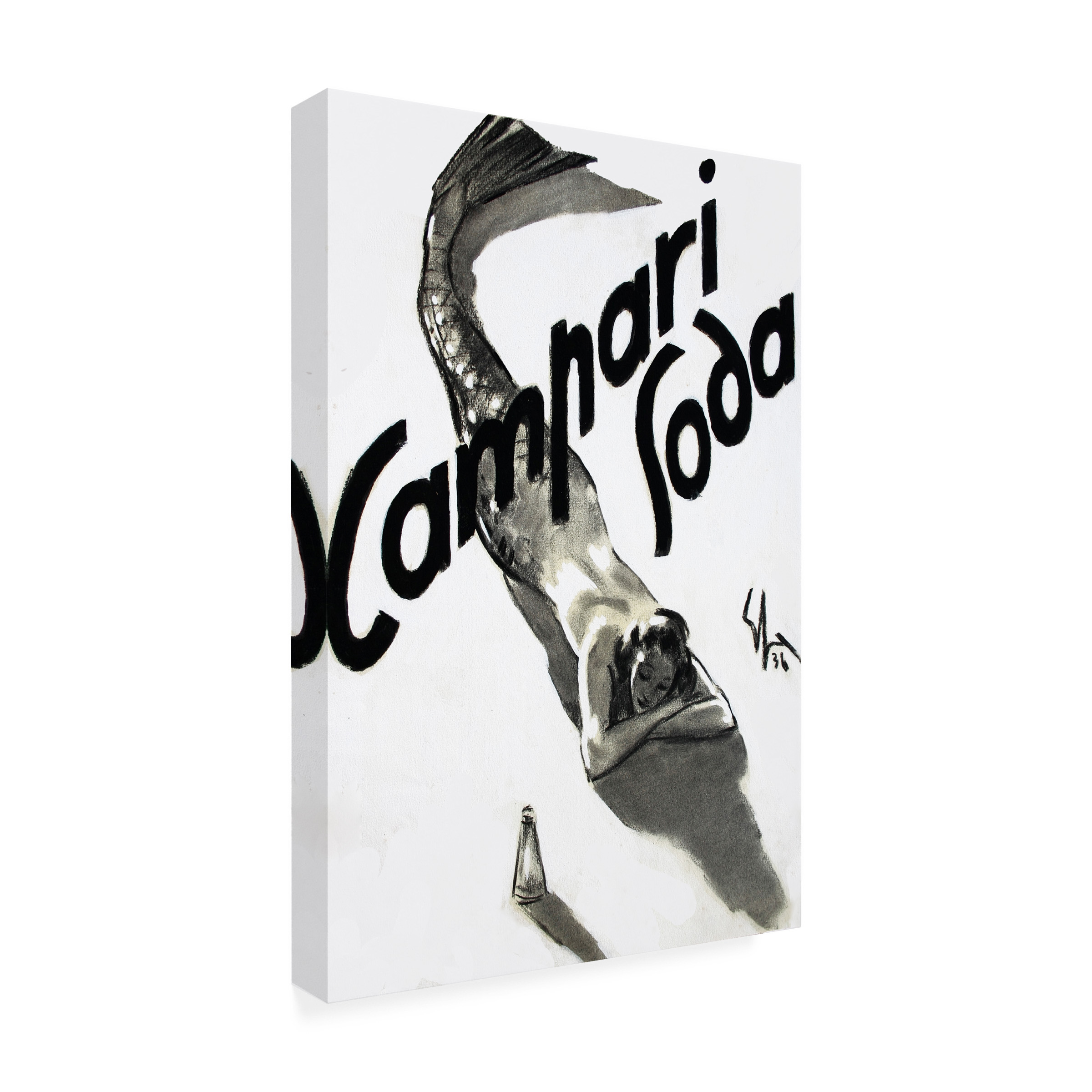 Trademark Fine Art 'Mermaid Campari 1936' Canvas Art by Vintage Apple Collection