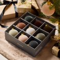 thumbnail image 2 of 9 piezas de bolas navideñas de lujo de 8 cm con luz, adornos flocados para árbol de Navidad, decoración para fiestas, colgante de esferas navideñas de Año Nuevo, 2 of 5