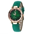 thumbnail image 2 of Resicozy Women's Vintage Watch Quartz Watch with Leather Strap Dress Wristwatch for Ladies Green, 2 of 6