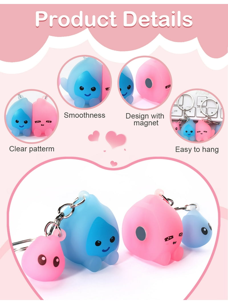 Keychains Magnetic Matching Keychains Glow in the Dark for Couples