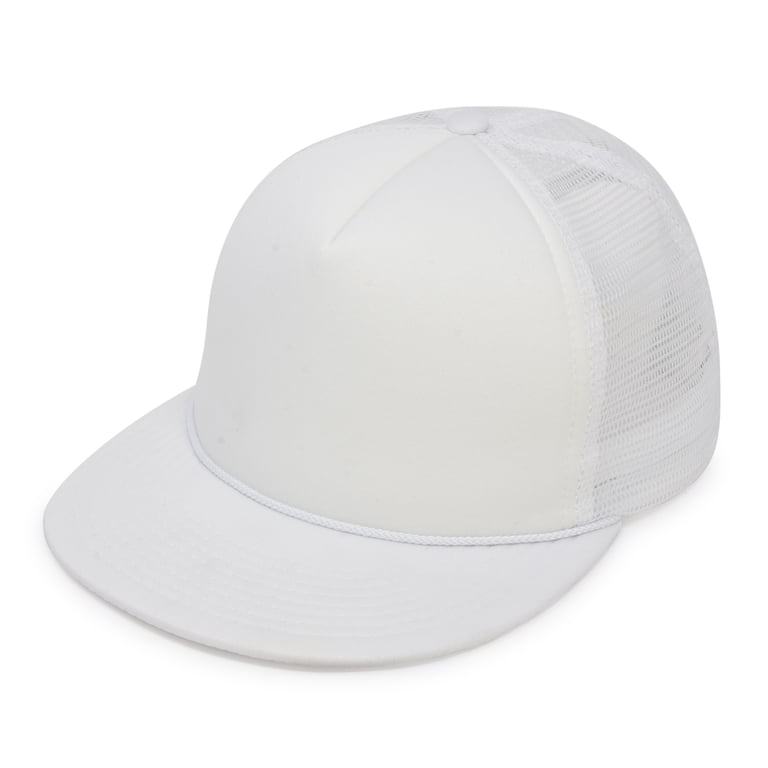 DALIX Classic Flat Bill Trucker Cap photo 3