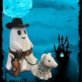 thumbnail image 4 of Ghost Walking Dog Statue,Halloween Ghost Walking Dog Statue,Ghost Walking His Ghost Dog Halloween Ghost Dog Statues Spooky Ghost Dog Halloween Figurine Home Tabletop Decorations,Halloween Figurines, 4 of 7