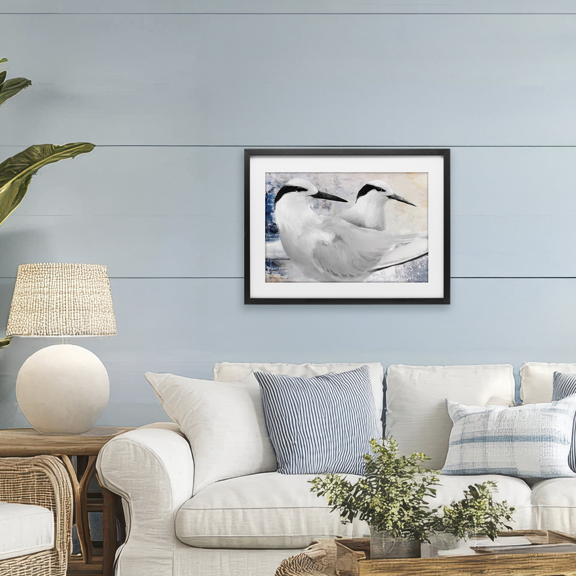 Stupell Industries Black Naped Tern Black Framed Print Under Glass, design by Porter Hastings
