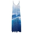 thumbnail image 4 of Bright Sunshine Through Deep Blue Sea Design Sleeveless Dress Woman Fashion Long Dresses Women's Summer Suit Dress 2025, 4 of 7