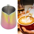 thumbnail image 2 of Espesar 304 acero inoxidableJarra para hacer espuma de café, Jarra de espuma de leche Taza de jarra de leche, Jarra humeante para Leche Café Capuchino Latte Art(400ML) Unbranded 3118200183311, 2 of 8