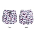 thumbnail image 5 of Lsque music Skull record mike Printed Women's Running Shorts with Liner Pockets,Elastic Quick Dry Workout Athletic Gym Yoga Shorts,Womens High Waist Shorts-Medium, 5 of 9