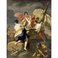 thumbnail image 3 of Balestra, Antonio 12x14 Black Modern Framed Museum Art Print Titled - Thetis Dipping The Infant Achilles Into Water From The Styx, 3 of 5