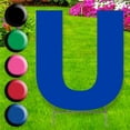 thumbnail image 1 of Advanced Graphics 3301 20 x 15 in. Letter U Yard Sign, Blue, 1 of 1