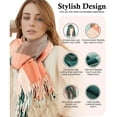 thumbnail image 5 of Caywon Women's Fashion Plaid Scarf Winter Fall Warm Soft Comfortable Stylish Cold Weather Accessory Cozy Scarf for Ladies Versatile Daily Wear Casual Outdoor Use, 5 of 5