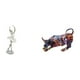 thumbnail image 1 of Juego de figuras de escritorio: Estatua de bailarina, escultura de toro, adorno de animal de resina, diseño artístico moderno, ideal para regalar, dec, 1 of 8