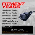 thumbnail image 3 of Master Tailgaters Replacement for Toyota Tundra Backup Camera (2016-2021) OE Part # 86790-0C040, 3 of 7
