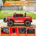 thumbnail image 6 of RAM RHO 1500 24V 2 Seat Ride On Car for Kids Age 3-8, Electric Car w/Remote Control, Bluetooth, MP3 Music, Lights, Powered Ride On Toy with 4 Wheels Spring Suspesion for Boys & Girls, Fire Rescue, 6 of 9