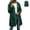 Army Green, variant on Rain Jackets for Women Longline Lightweight Packable Waterproof Hood Converts To Stuff Sack Outdoor Hiking Travel Gray L