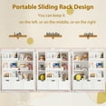 thumbnail image 2 of Homfa 6 Cube Toy Storage, Cube Organizer with Sliding Rack, 3 Drawer Kids Bookcase and Bookshelf, White, 2 of 7