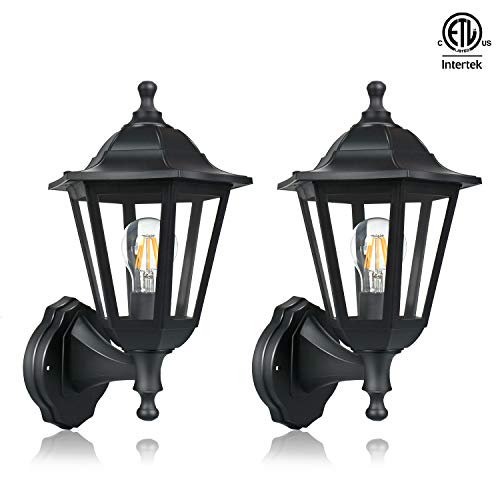 Bazz Outdoor Led Wall Fixture Black 2 Pack - Outdoor ...