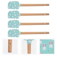 thumbnail image 3 of 4 Pcs Grattoirs à Crème de Pâques Spatule de Cuisine Multi-Usage Spatule de Cuisson, 3 of 7