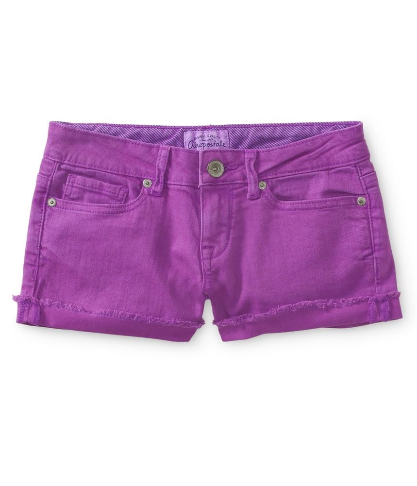 Shorty Jean Shorts Purple 0378 