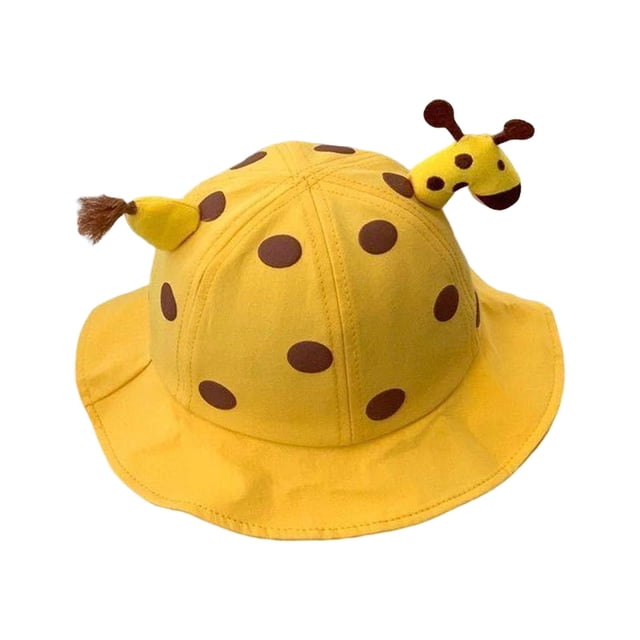 Sombrero de cubo Hugo para niños protección solar Transpirable amarillo